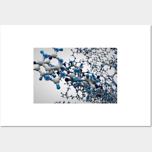 Peptide self-assembly and DNA, illustration (C030/8644) Posters and Art